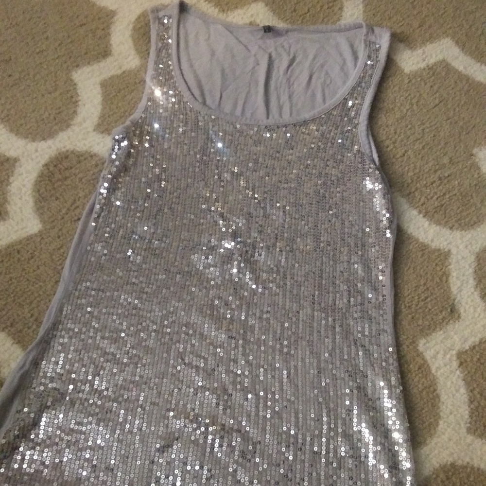 Sparkly sequin tank top